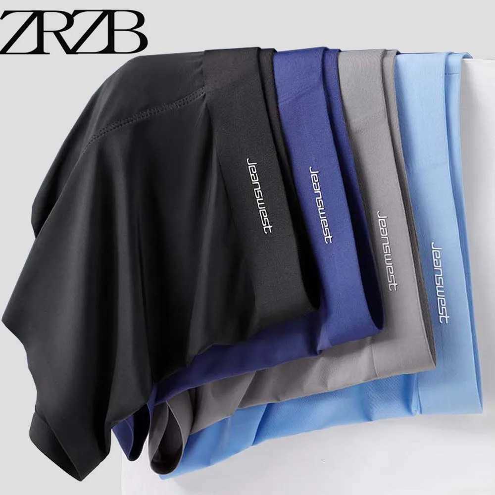 Mens Panties Boxers Shorts Ice Silk Underwear Men Boxer Sexy Breathable Comfortable Underpants Ultrathin Man BoxerShorts L5XLT251031
