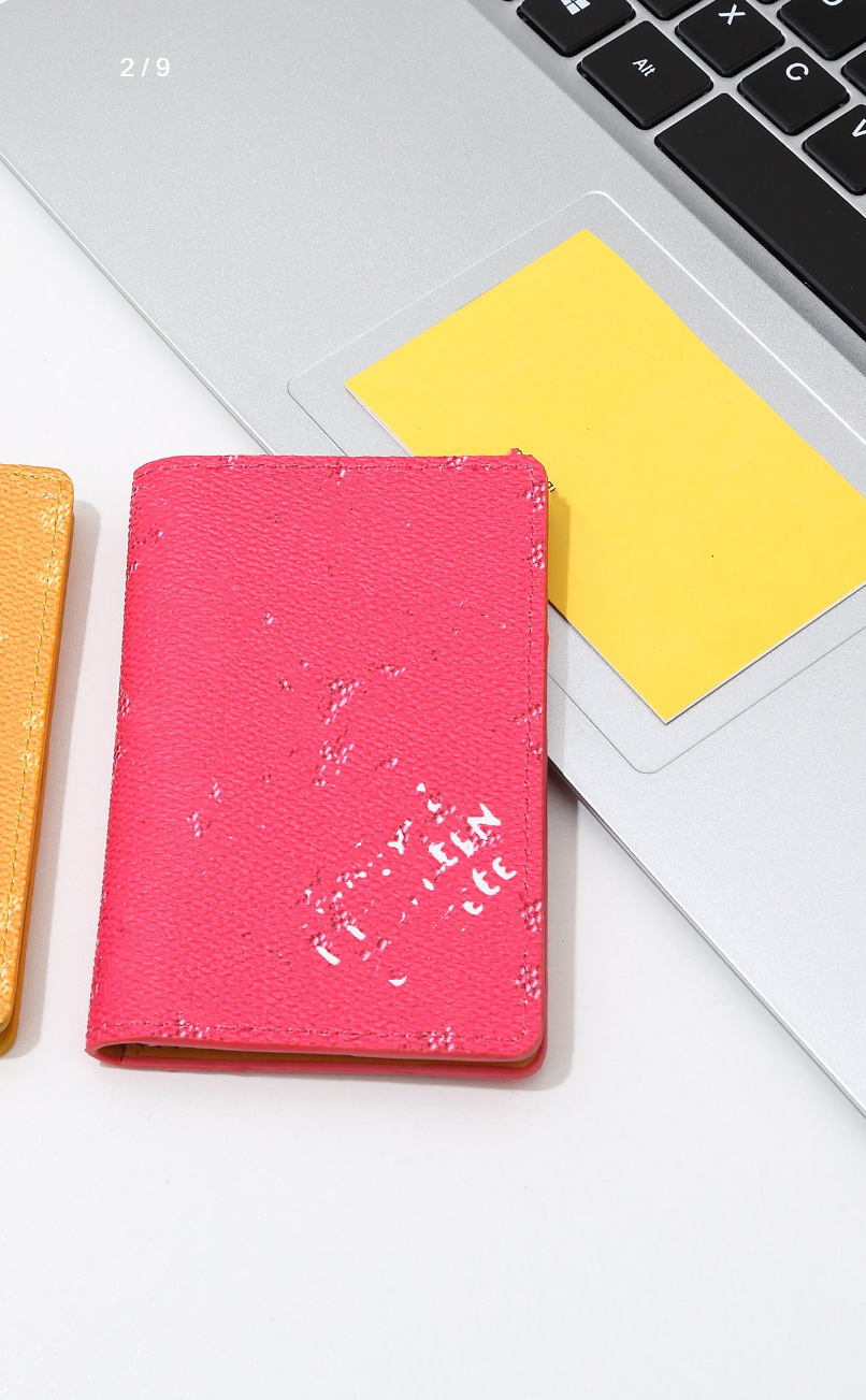 Men's business card holder, designer wallet, vibrant colored women's pocket organizer, top of the line mirrored credit card holder