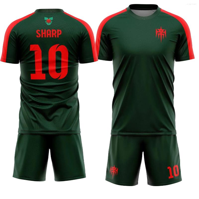 Men's Tracksuits Anime Inazuma Eleven Raimon Summer 3D Printed Short Sleeve Shorts Two Piece Set Street Leisure Sports Fashion