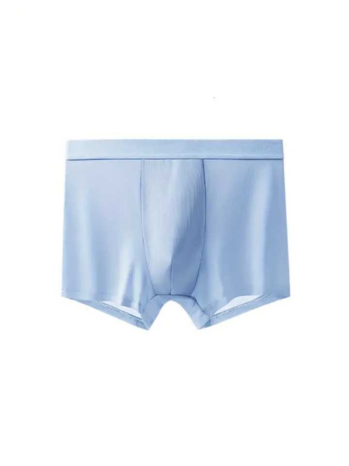 Mens 4Pack Ice Silk Boxers Solid Color Set UltraThin StyleT251031