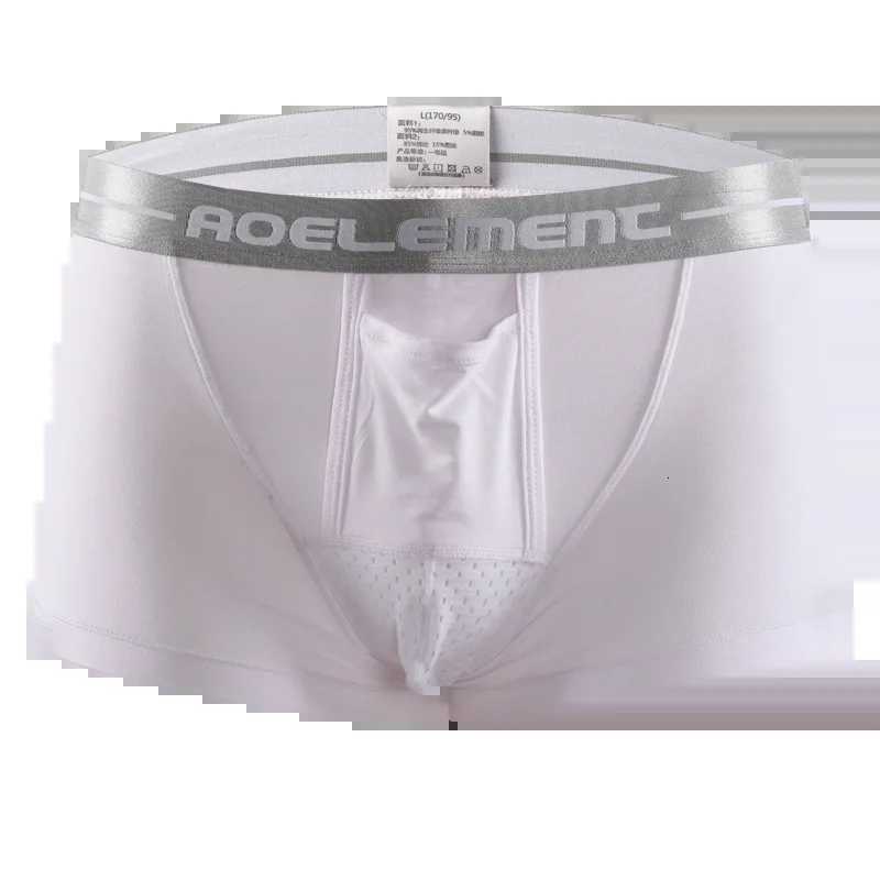 Bullet separate underwear Mens ventilated summer dry underpants Ice silk bag ice healthy boxersT251031