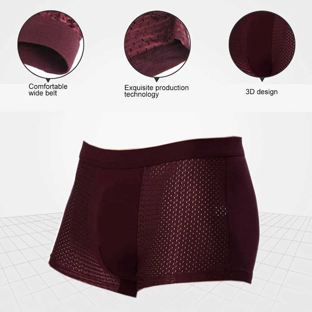Bamboowear Bamboo Boxer Short Men Microfiber Boxer Briefs Underwear Compression StretchT251031