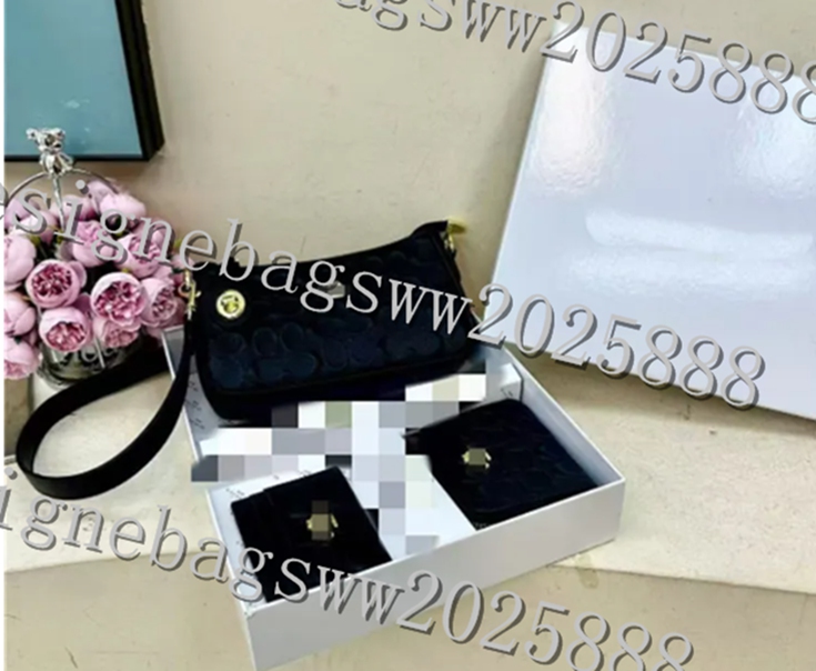 Three piece set Shoulder bag Single-shoulder bag wallet card case Womens flower bags Crossbody Purse Messenger Bags Handbags Flowers Designers Leather Handbag 10A