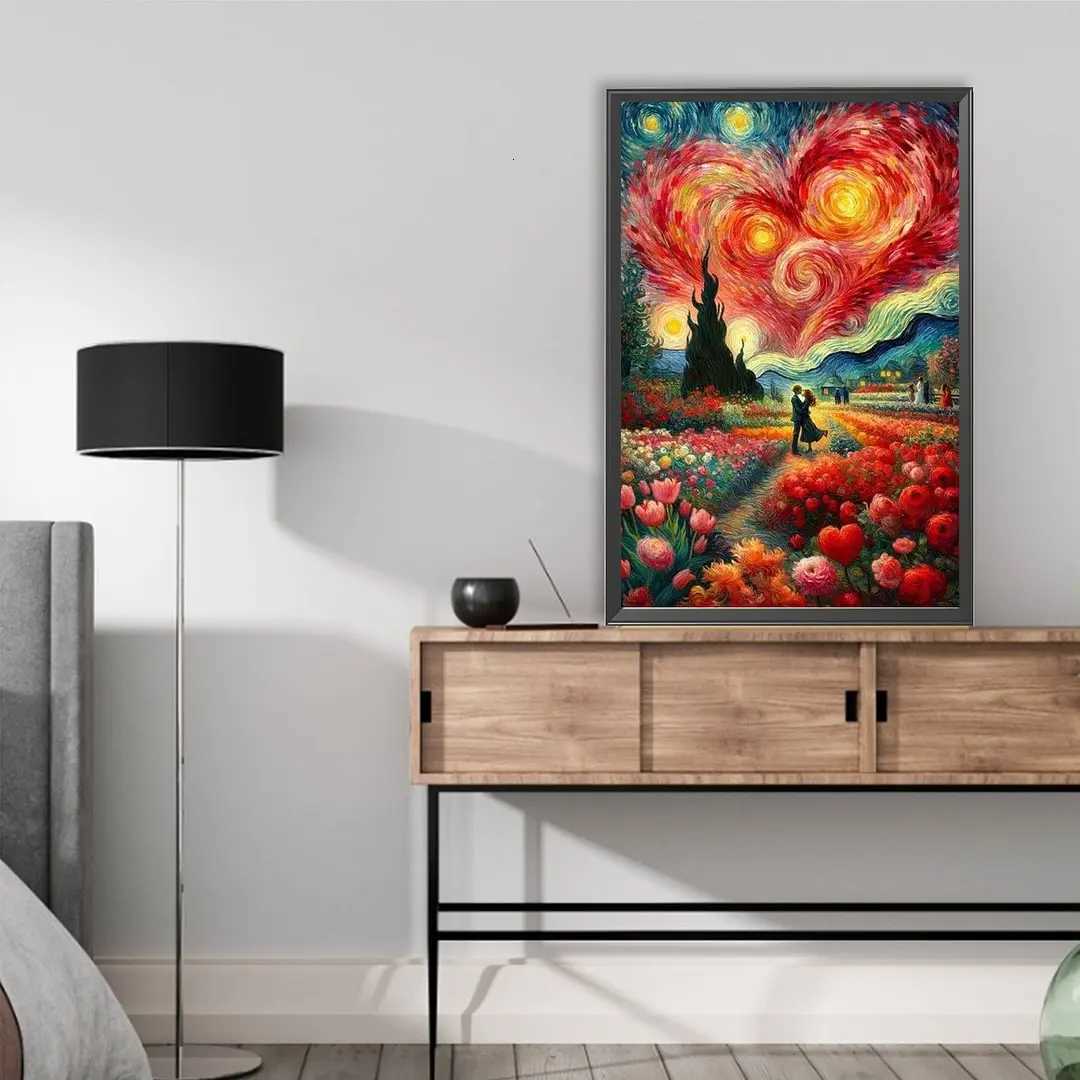 5D DIY Diamond Painting Art Flowers Sea Mosaic CrossStitch Kit Crystal Art Square and Round Stones Home Decoration Kid Gift C251031