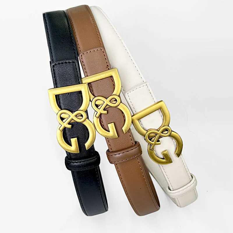 DG Monogram Slim Belt Designer Letter Pattern PU Waistbelt for Women MultiColor Options Perfect for Jeans ShortsW251031