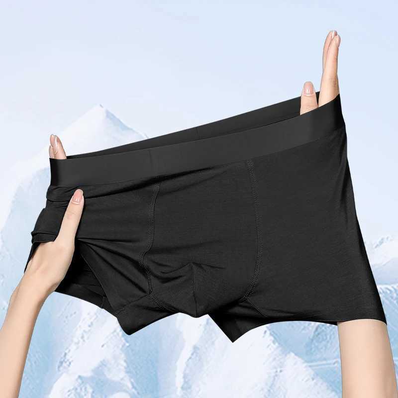 Mens underwear wholesale Europe and the United States crossborder ice silk boxers English size boxers large size shortsT251031