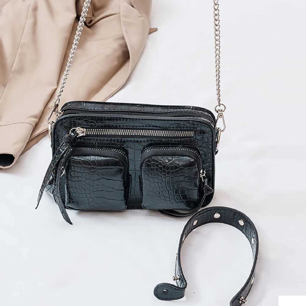 Luxury Alligator Women Handbags Crocodile Pattern Shoulder Bag Chains Crossbody Bags for Women Animal Print Flap Purses Clutch W251031