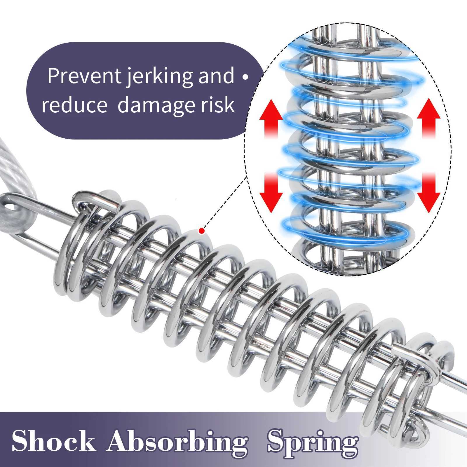 Tie Out Cable Dog Walking Training Glue coating Leashes Double Head Pet Wire Rope with Steel Buckle For Two Dogs Usage C251031