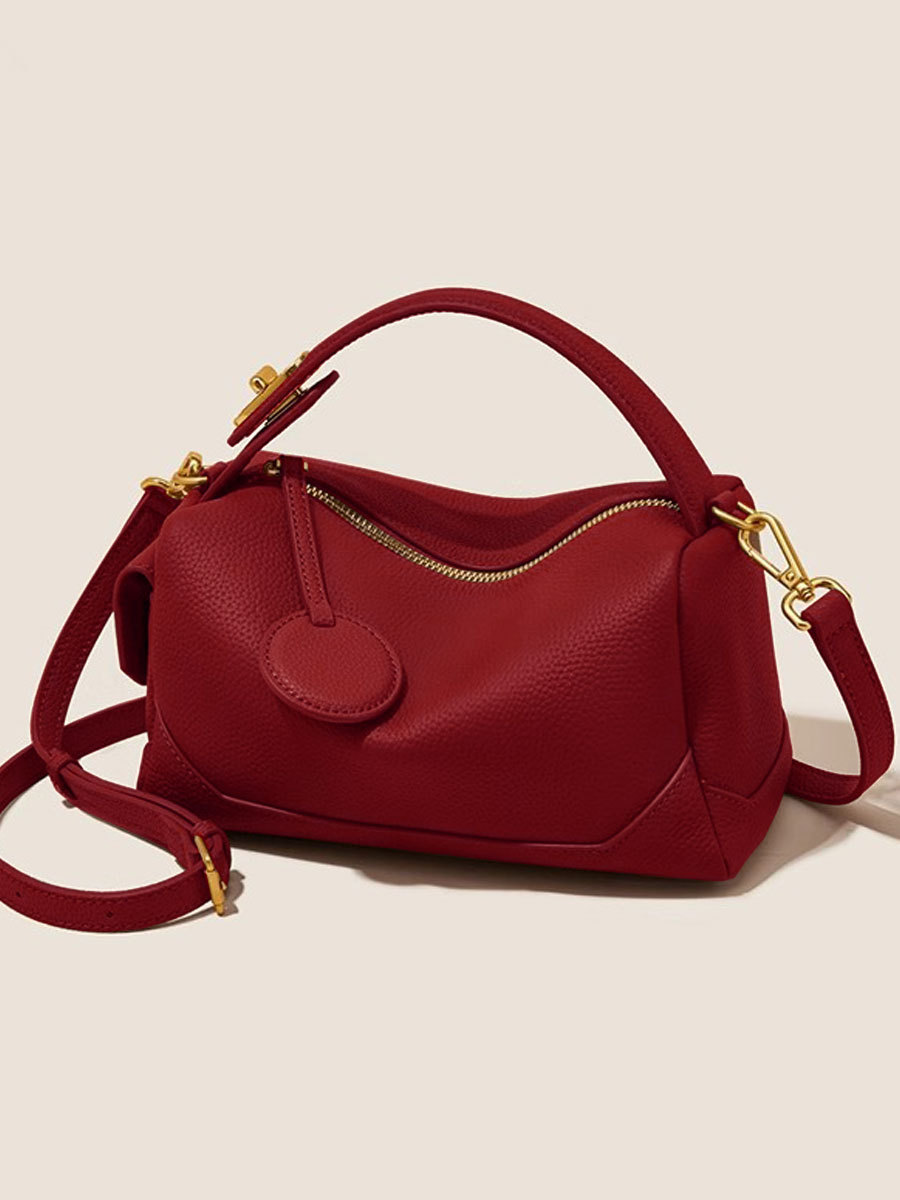 Vintage Red Pillow Handbag 2025, Exclusive Designer Shoulder Bag, Versatile and Fashionable Crossbody Tote