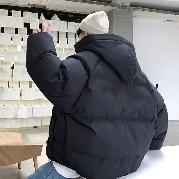 Men's Cotton Designer Jacket Jacket Winter Coat Korean Style Loose Puffer Jacket Winter Clothing Student Cotton Jacket Men's Trendy Thickene