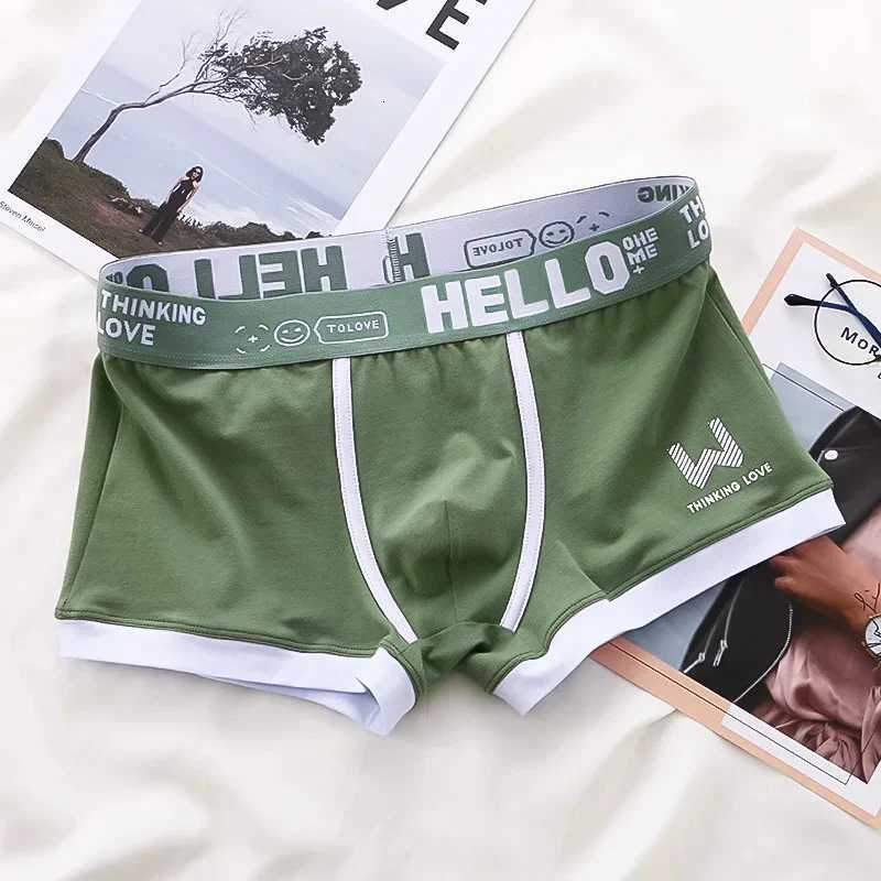 2025 Mens Underwear Cotton Underwear Letter Waistband Comfortable Breathable Soft Boxer Shorts Fashion Casual Sports ShortsT251031