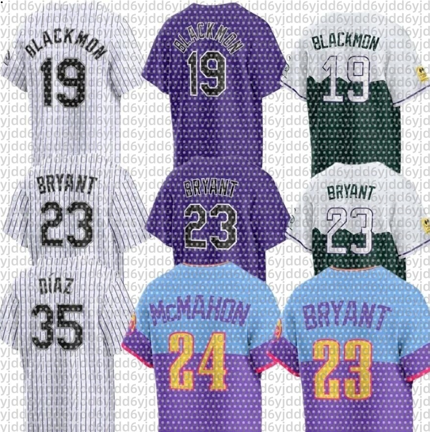 MLB Jersey Colorados Custom Rockies Baseball Charlie 19 Blackmon Kris 23 Bryant Nolan 22 Jones Brenton 9 Doyle Ezequiel Tovar Ryan McMahon Brendan Rodgers Stallings