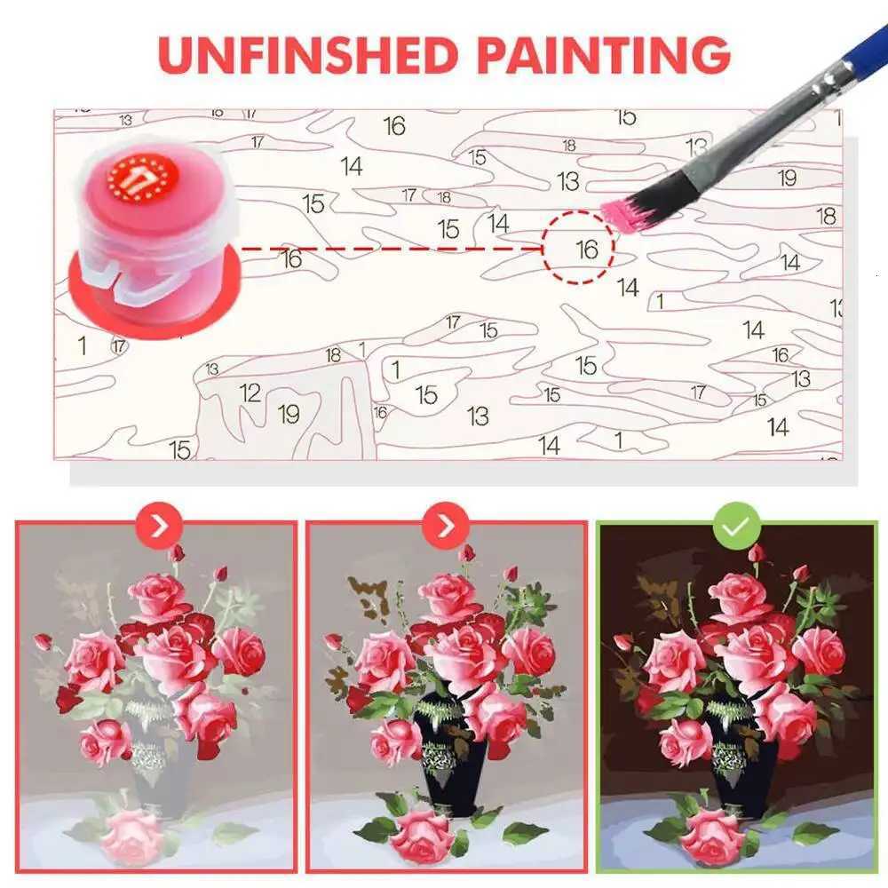 Painting By Number Kits Sunset Lighthouse Scene Seascape Coastal DIY Digital Oil Painting Landscape Coloring Artcraft Handpaint C251031