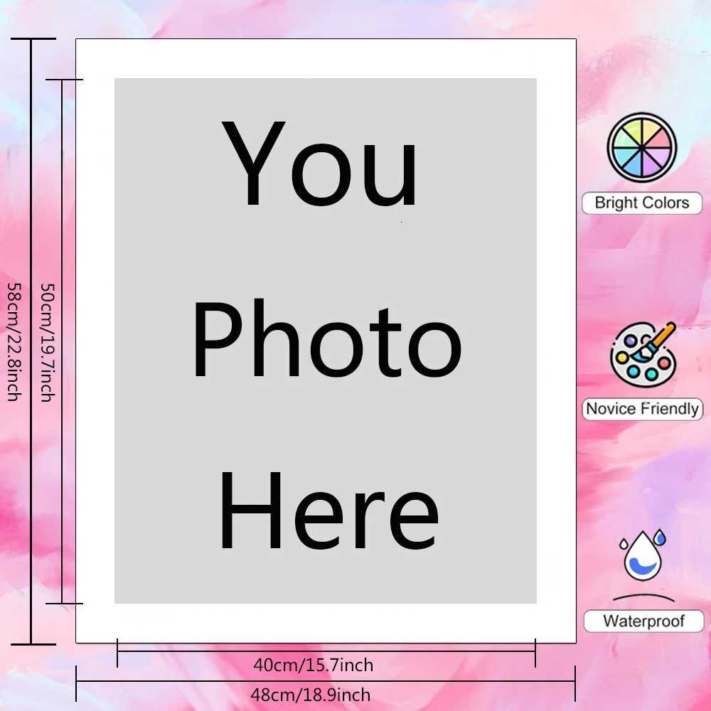 HUACAN Custom Photo Oil Painting By Numbers Couples Pets Picture Art Craft On Canvas Living Room Wall Decoration C251031