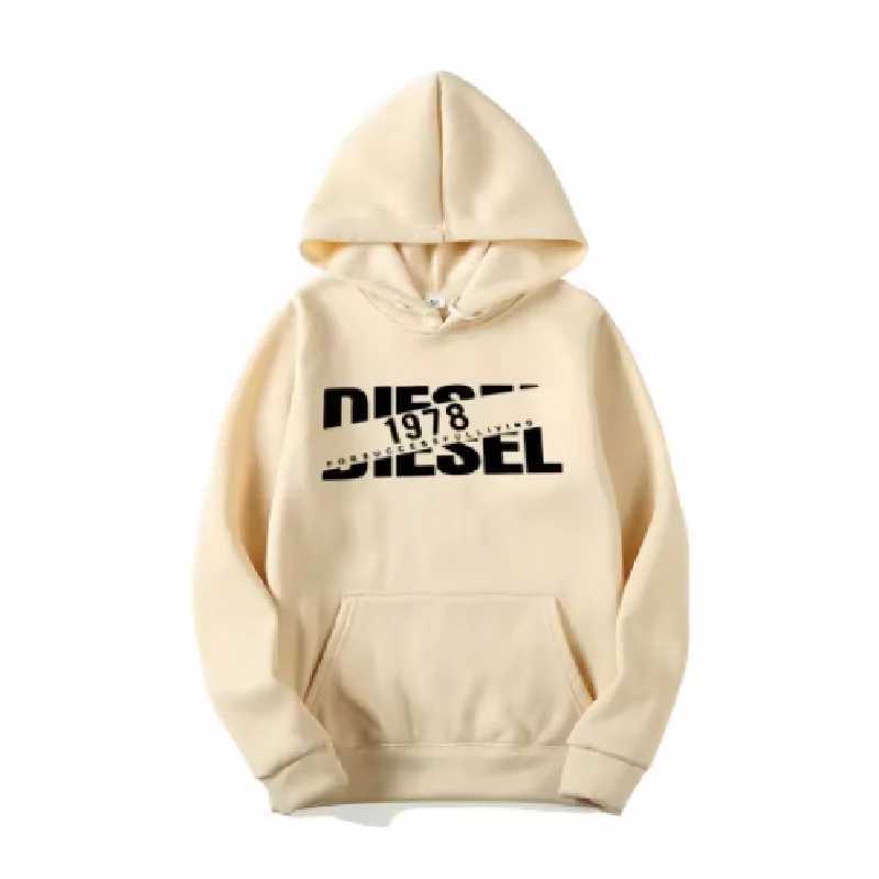 Mens hooded sweatshirt for autumn and winter warm and windproof comfortable long sleeved top jogging hooded sweatshirt J251031