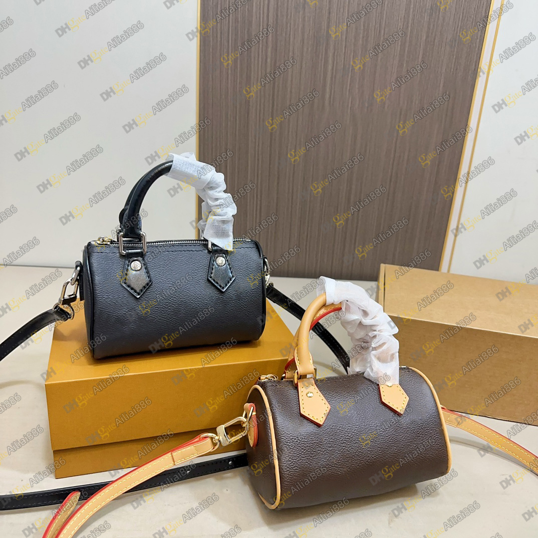 Luxury Designer nano speddy bag 16 20 Denim Shoulder Bag Women Mini pouchette Leather Handbag Totes Crossbody Wallet sac luxe Messenger Purse