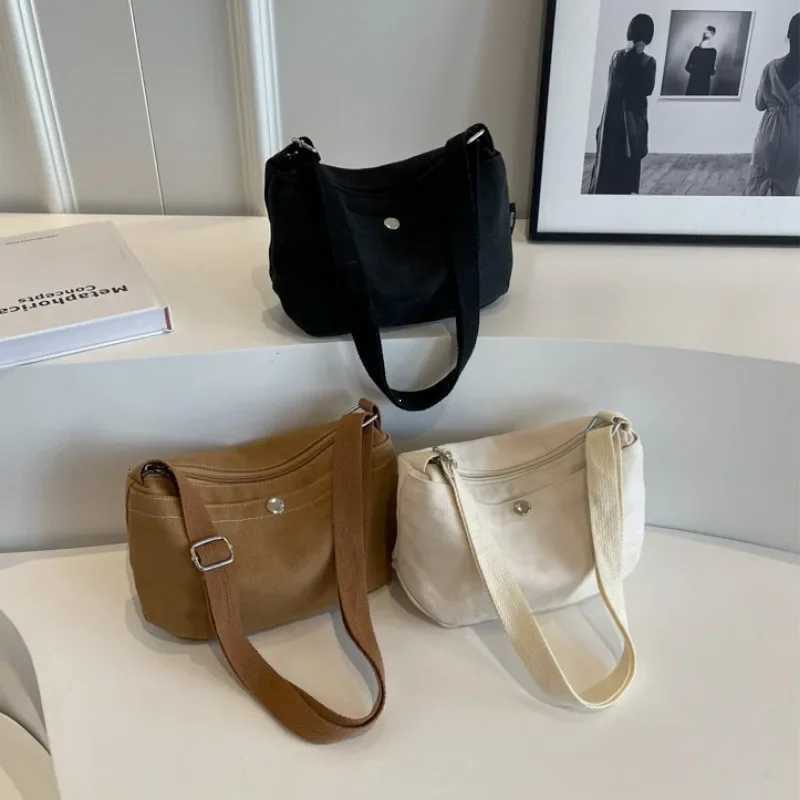 Designer Small Canvas Wens Black Shoder Cross Bag Fem Messenger Bag Y2K Eco Korean Shopper Student Handbags Side Bag Book1 Y251120
