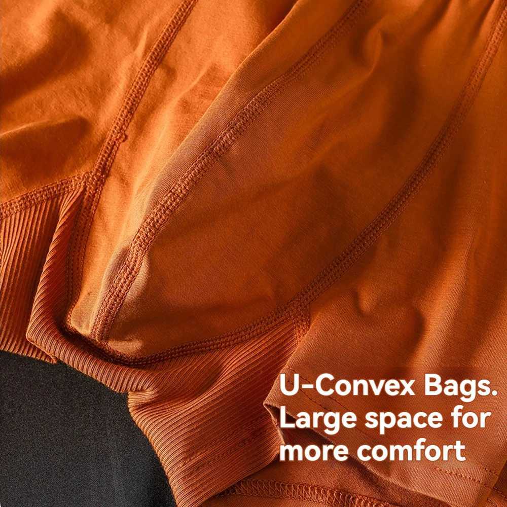 3PCSPack 100 Cotton Antibacterial Boxers Hombre Doublelayer Breathable Hygroscopic U Pouch Underwear Fashion Mens PantiesT251031