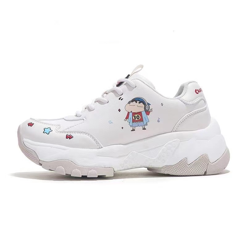 Jifffly Crayon Shin-chan Collaboration Dad for Women 2025 Summer New Thick-Soled Height-Increasing Ins Trendy Sports Shoes