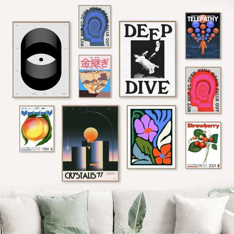 Vintage Japanese Wall Art Print Posters ic Abstract Mid Century OKINAWA Canvas Painting for Modern Living Room Home Decor C251031