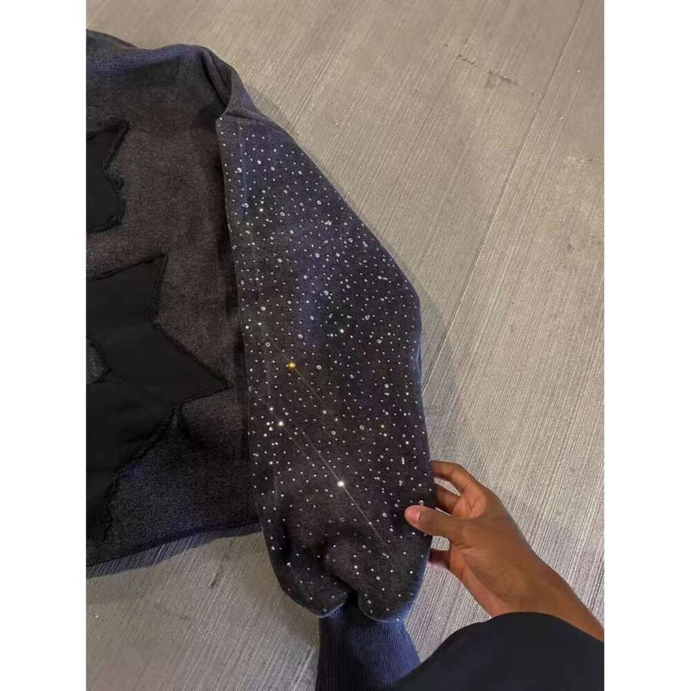 Men's Women's Couple Hooded - Oversized Loose Fit Geometric Print Pullover, Soft Stretchy Sweater For Couples, Unisex Casual Wear With Fast 