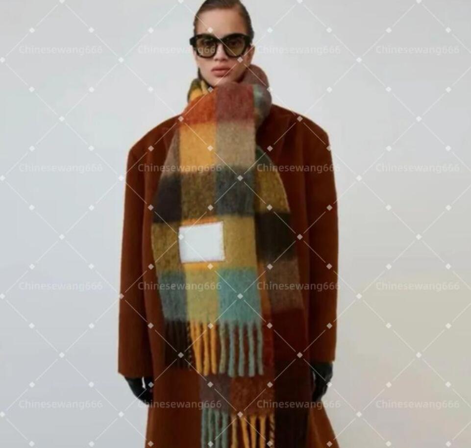 2026 Winter Cashmere scarf Luxury swedish style brand Designer lassic Plaid scarf cashmere fashion scarf for women lassic mohair letter pattern Fashion Scarves