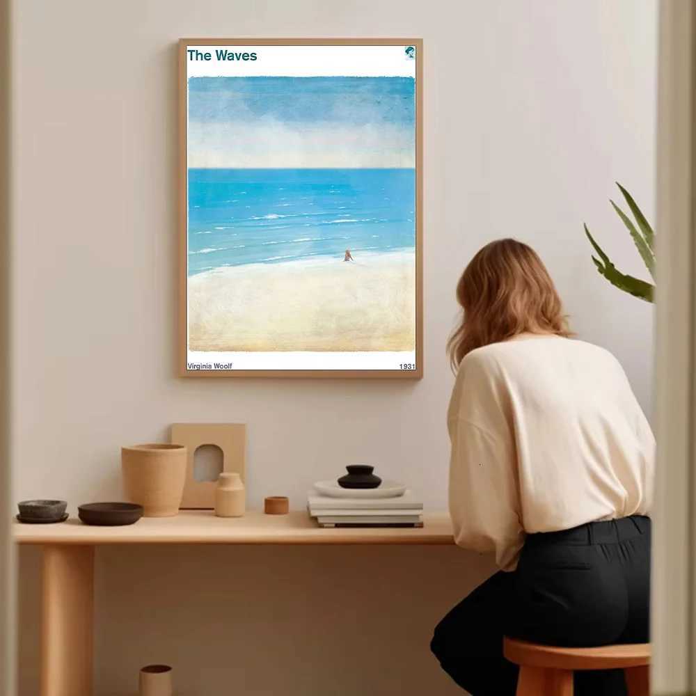 Coastal Canvas Wall Art Ocean View Decor Beach Sunset Print Seascape Painting Minimst Home Decor Tranquil Vibes Artistic Gift C251031
