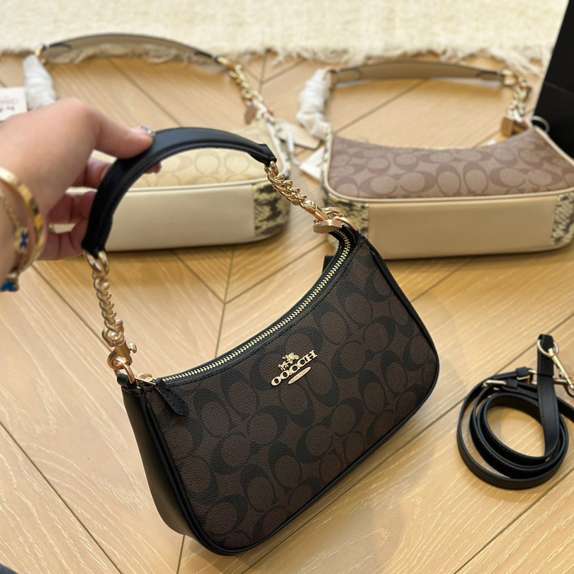 10A Designer Bag Teri Shoulder Bag Luxury Bag Tote Bag Women Classic Old Flower Crossbody Bag Casual Handheld Chain Bag Half Moon Bag Smooth Leather Shoulder Bag