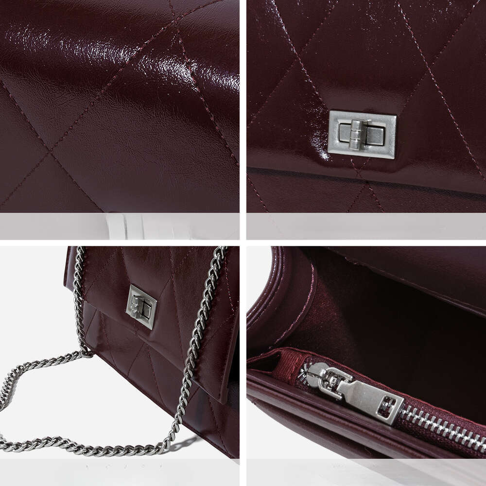 Luxury Bag Designer Autumn Winter Commuter Handbag Square Genuine Leather Women S Exquisite Small Single Shoulder Chain Crossbody Bag For