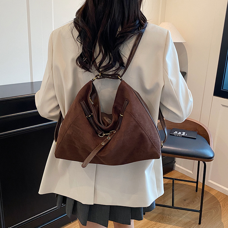 Designer Brand High-end Suede Tote Bag For Women, New Fashionable Large Capacity Commuter Luxury Bag Versatile Multi-functional Shoulder Crossbody Bag