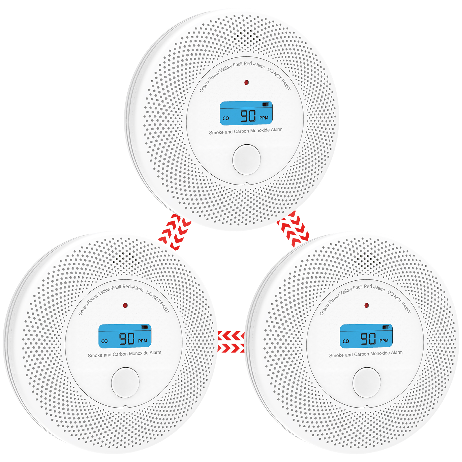 Smart WiFi Enabled Smoke Alarm with Built-in Audio Detection for Enhanced Safety VCS62