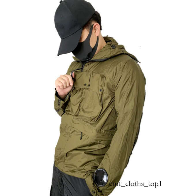 Designer Mens co compagny Jacket Coat Luxury Lens Metal Nylon Shirt Jacket Lapel Overshirt Outdoor Men Cardigan Outerwear Clothe M-XXL 135