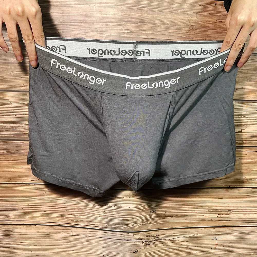 Man Bulge Pouch Underpants Underwear Unique Enhancing Thin Crotch Low Waist Lingerie Panties Elastic Super Big UConcex BoxersT251031