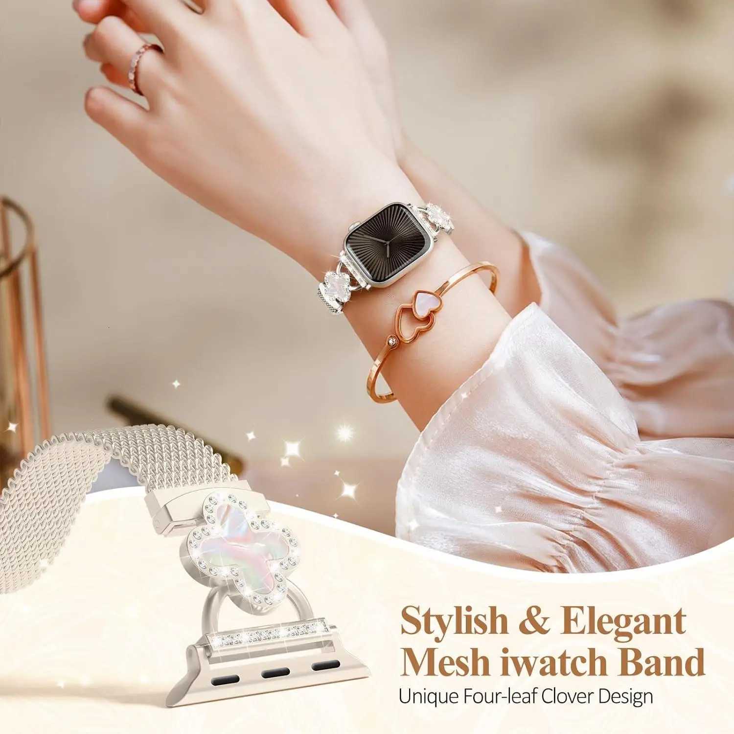 Diamond Strap for watch band 42mm 44mm 46mm 45mm 49mm 40 41 metal milanese correa bracelet series 10 9 8 7 6 5 4 SE tra Y251031