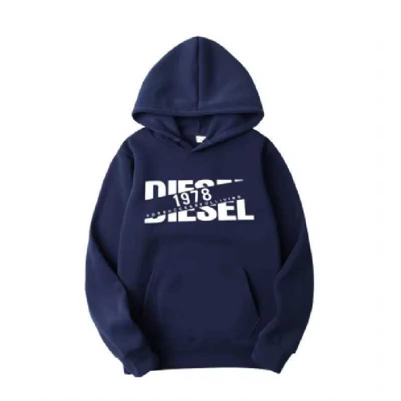 Mens hooded sweatshirt for autumn and winter warm and windproof comfortable long sleeved top jogging hooded sweatshirt J251031