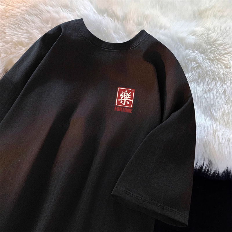 Summer Short Sleeve T-shirt For Men Designer T-shirt Versatile Simple Casual American Style Trendy Brand Pure Cotton Top Half Sleeve Tee