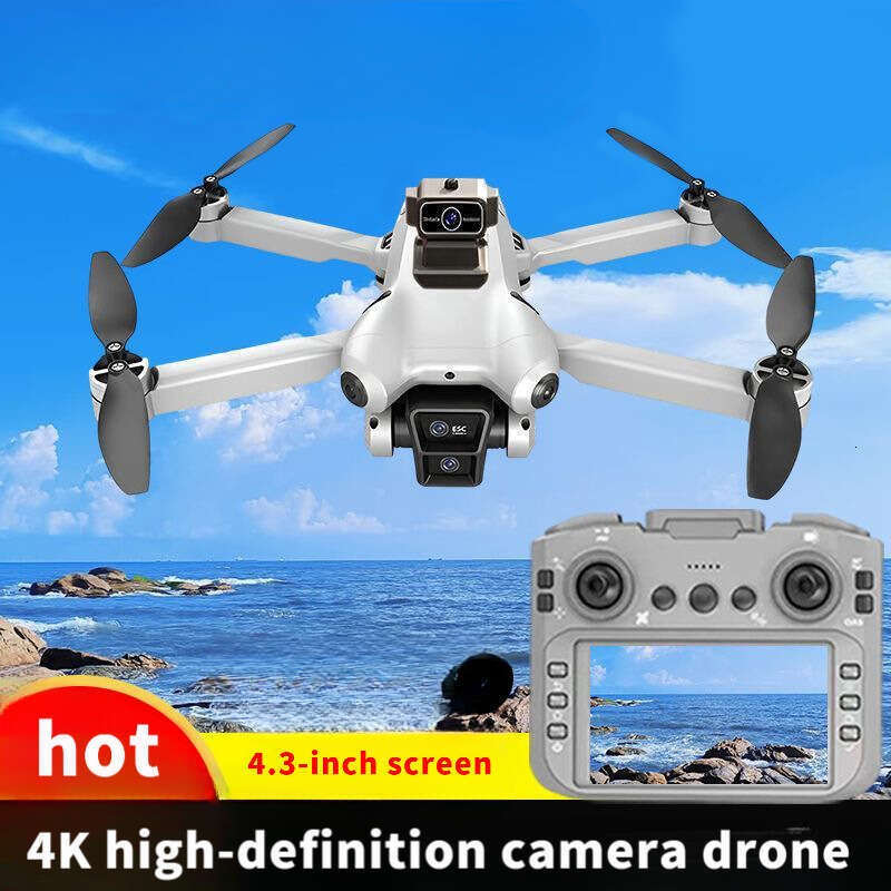 K Camera Drone High Definition Electric Zoom Lens With Inch Screen Remote Control Brushless Motor Capable Of One Click Takeoff Landing Optical Flow