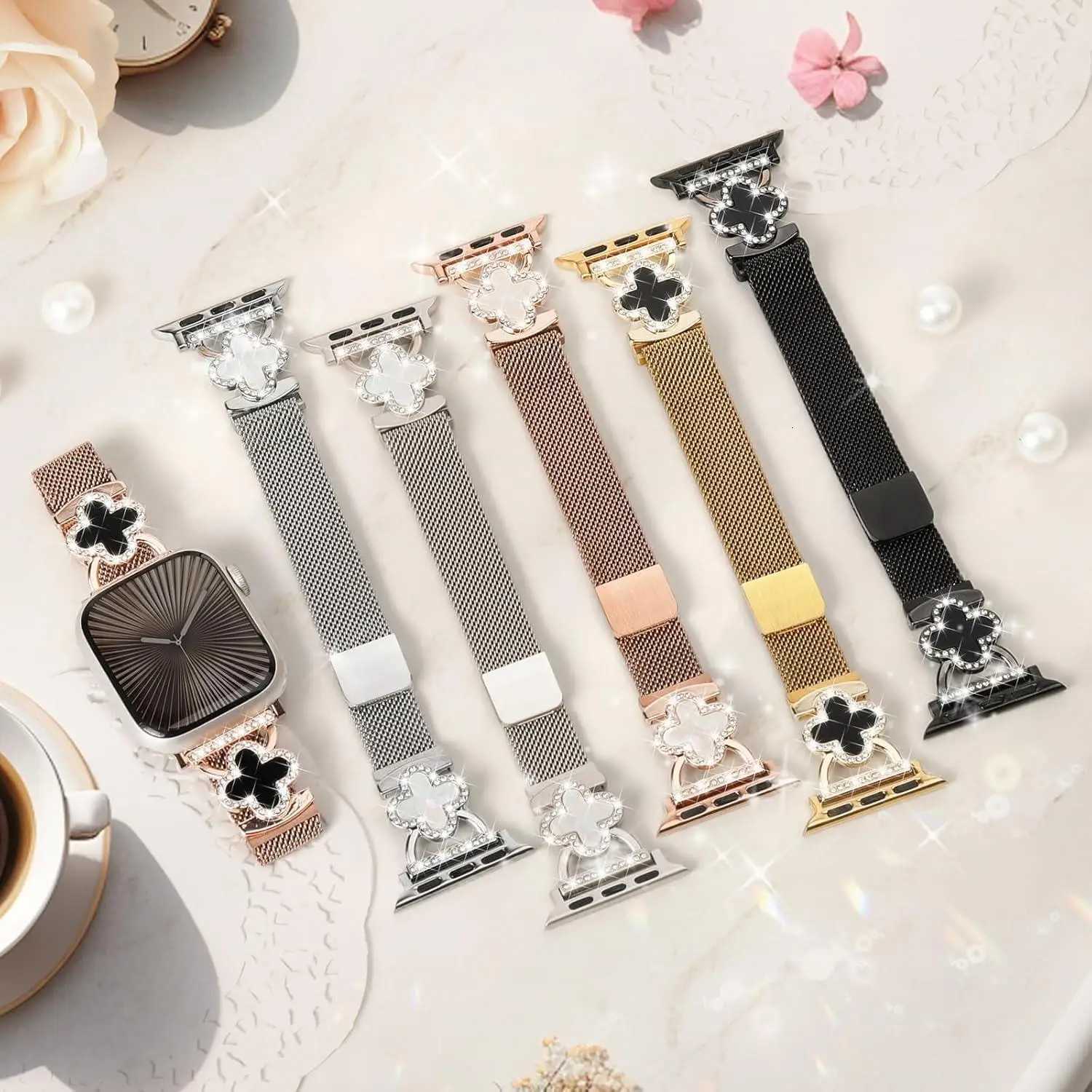 Diamond Strap for watch band 42mm 44mm 46mm 45mm 49mm 40 41 metal milanese correa bracelet series 10 9 8 7 6 5 4 SE tra Y251031