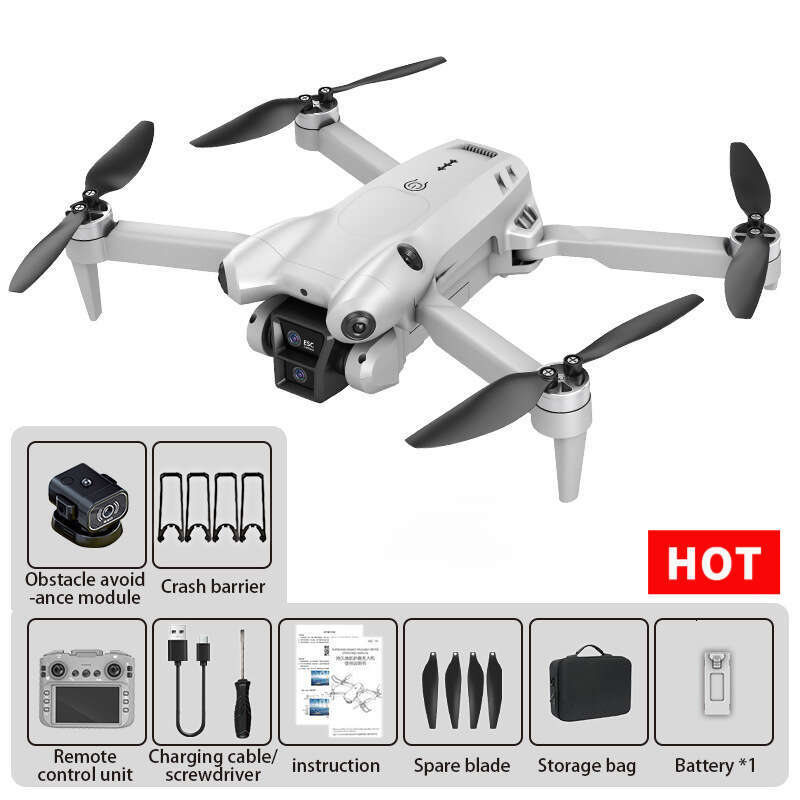 K Camera Drone High Definition Electric Zoom Lens With Inch Screen Remote Control Brushless Motor Capable Of One Click Takeoff Landing Optical Flow