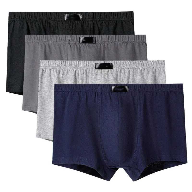 4PcsLot Mens Panties Male Underpants Shorts Boxers Underwear Slip Cotton Large Size 5XL 6XLT251031