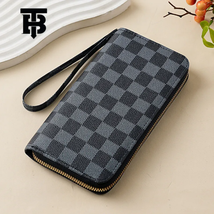 TB BHULAMTE Designer Bag 2025 Luxury Bag New Unisex Wallet Long Zipper Printed Wallet Factory Wholesale Checkered Wallet