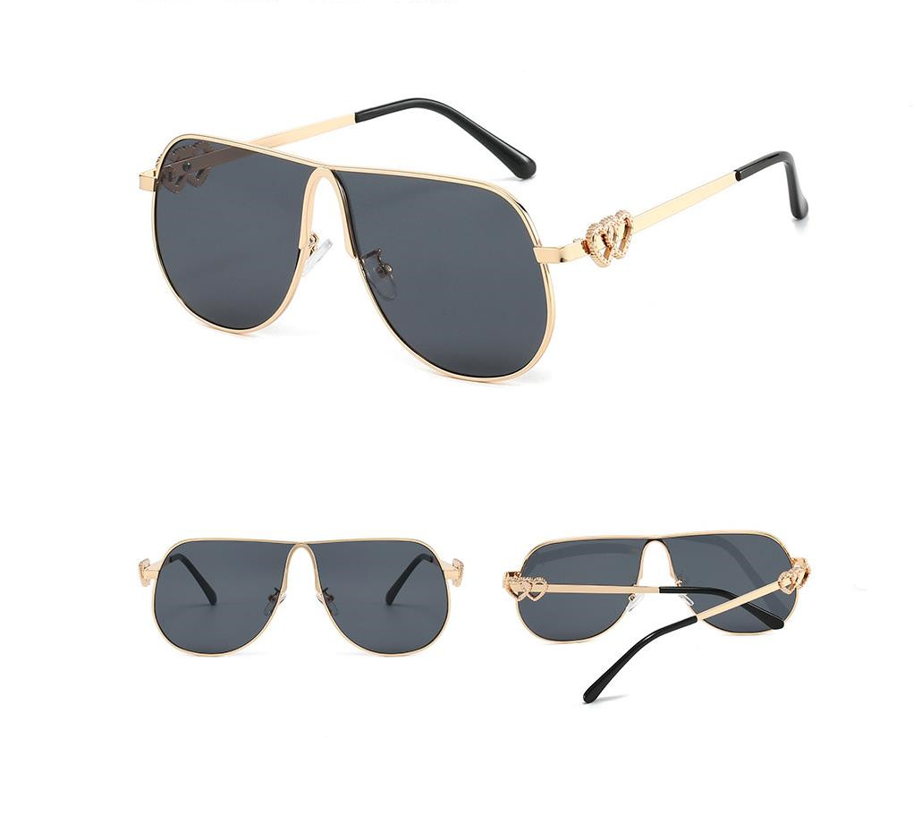 Designer Sunglasses For Men Women Oversized Sunglasses Fashion Classic Round Sunglasses Luxury Polarized Goggle Pilot Alloy Frame UV400 Eyewear KP0700