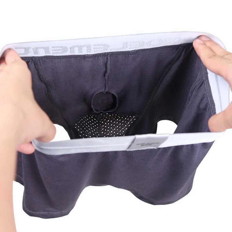 Bullet separate underwear Mens ventilated summer dry underpants Ice silk bag ice healthy boxersT251031