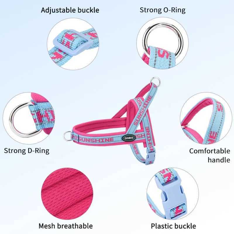 Dog Traction Rope Vest Pet Chest Harness Dog Walking Rope For Small Medium Large Dogs XSL Size C251031