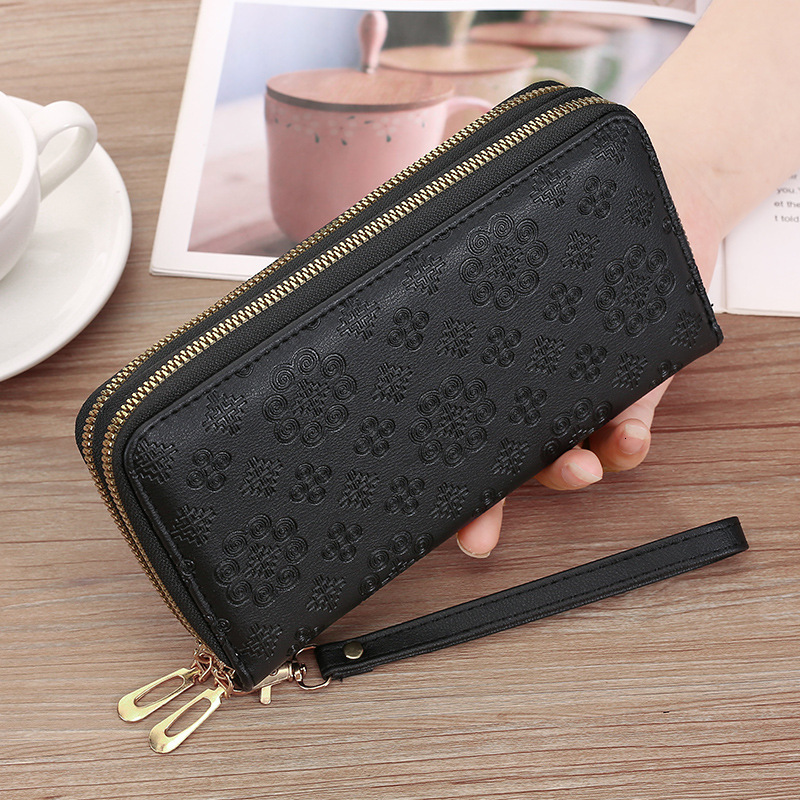 Designer Purses For Women Wallet Women Travel Vintage Fashionable Leather High Capacity Wallet Multiple Card Slots Black Card Holder Cash Compartment Coin