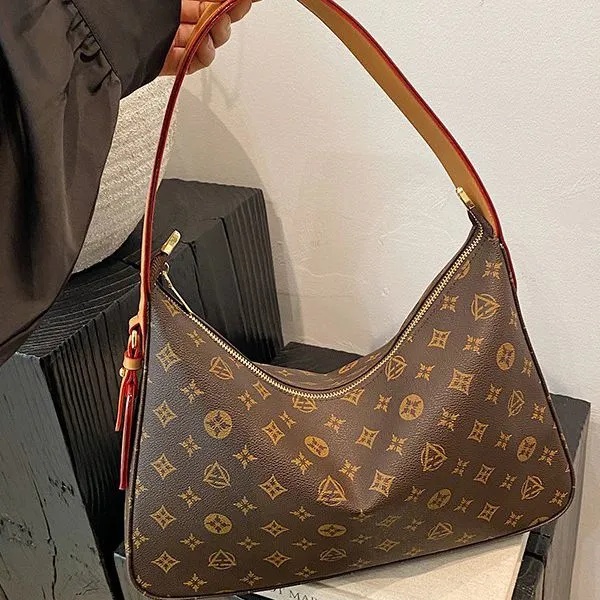 Designer Bag Shoulder Bag Luxury Bag Purse HandBag Retro Versatile Women's Crossbody Bag High-Quality Leather Tote Bag Apricot Patterned Large Capacity Bag