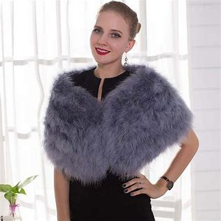 fur shawl outfit