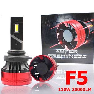 F5 Headlight Bulb Fog Light H4 H10 Car Headlamp 110W 20000LM H11 PSX26W 9005 9012 H1 Bulbs LED H7 headlight