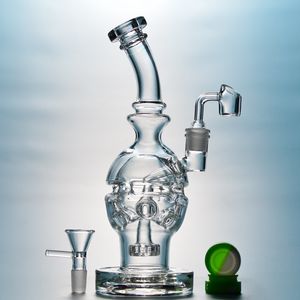 Fab Egg Dab Rig Swiss Perc Glass Bong Showerhead Perc Recycler Bongs 14mm Joint Pipe À Eau Petit Recyler Oil Rig MFE01