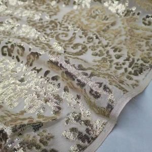 Tissu 12mm Bling Somali Dirac robe tissu en soie Swissdot métallique brillant Jacquard matériel de couture